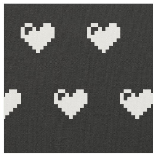 Pixel Heart 8 Bits Stoff (Nahaufnahme)