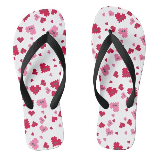 Pixel Heart Badesandalen (Fußbett)