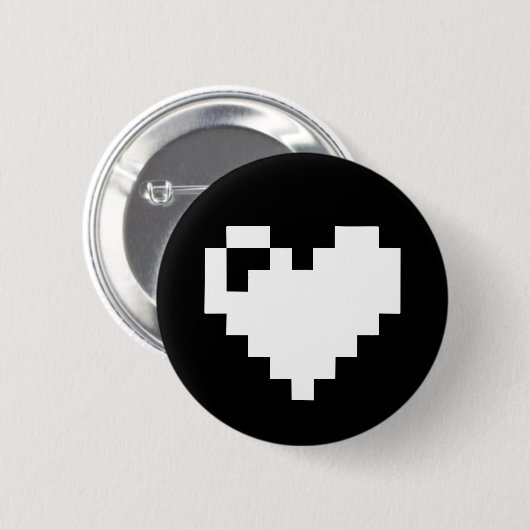 Pixel Heart Button (Vorne & Hinten)