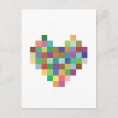 Pixel Heart Postkarte (Vorderseite)