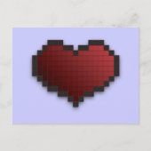 Pixel Heart Postkarte (Vorderseite)