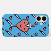 Pixel Heartbreaker - Lächeln Sie durch Case-Mate iPhone Hülle (Rückseite (Horizontal))