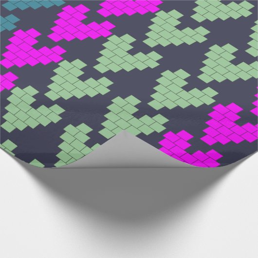 Pixel Hearts Geschenkpapier (Ecke)