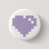 Pixel-Herz-Button Button (Vorderseite)