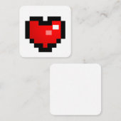 PIXEL-HERZ MITTEILUNGSKARTE (Vorne/Hinten)