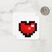 PIXEL-HERZ MITTEILUNGSKARTE (Vorderseite/Rückseite Beispiel)