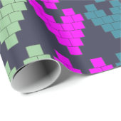 Pixel-Herzen Geschenkpapier (Rolleneckpunkt)