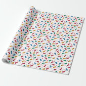 Pixel-Herzen und -Controller-Geschenkpapier - Game Geschenkpapier (Ungerollt)
