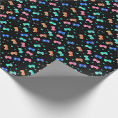 Pixel-Herzen und -Controller-Geschenkpapier - Inve Geschenkpapier (Ecke)