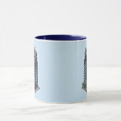 Pixel Hotel Tower Navy Blue Combo Tasse (Zentrum)
