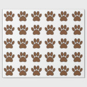 Pixel-Hundepfotenabdruck Geschenkpapier (Flach)