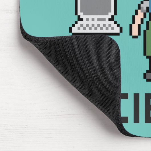 Pixel-Informatik - Frau - Mousepad (Ecke)