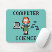 Pixel-Informatik - Frau - Mousepad (Mit Mouse)