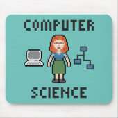 Pixel-Informatik - Frau - Mousepad (Vorne)