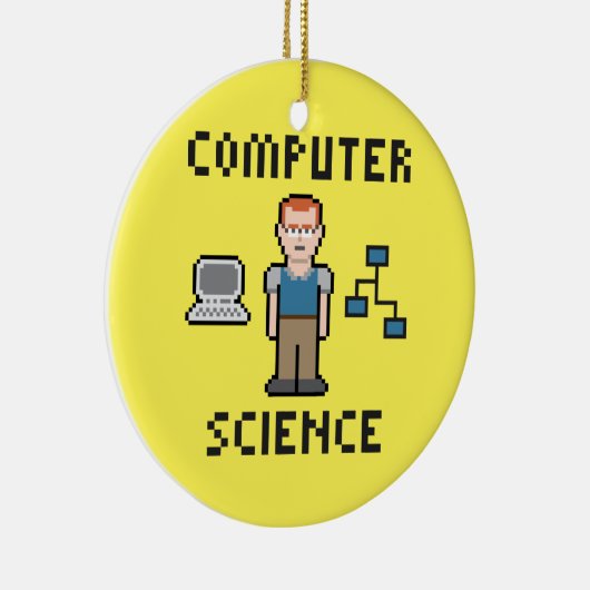 Pixel-Informatik-Kreis-Verzierung Keramikornament (Rechts)