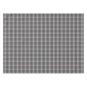 Pixel kariert im Grau mit rotem Streifen Tischdecke (Vorderseite (Horizontal))