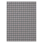 Pixel kariert im Grau mit rotem Streifen Tischdecke (Vorderseite)