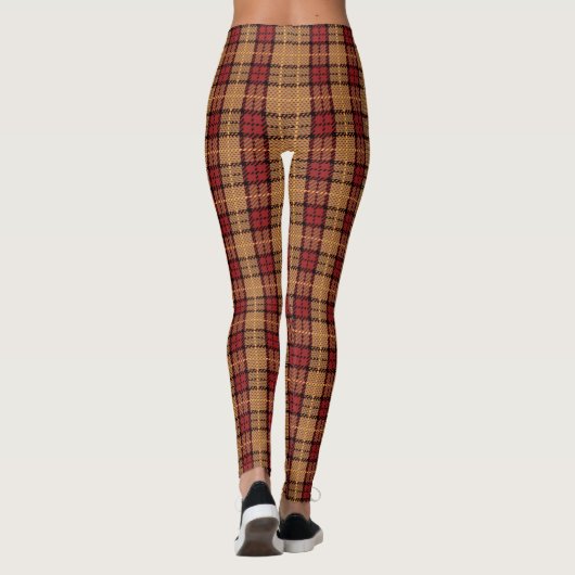 Pixel-karierte Leggings (Rückseite)