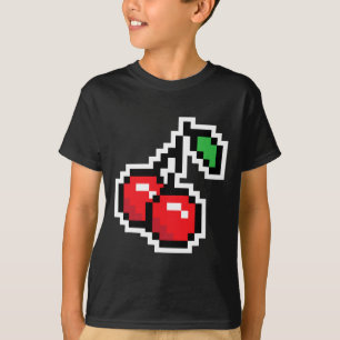 Pixel Kirschen 80er Videospiel Halloween-Kostüm Ea T-Shirt