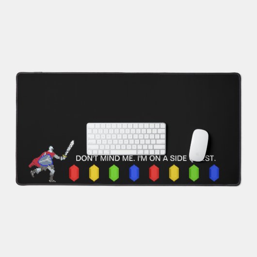 Pixel Knight Side Quest Schreibtischunterlage (Tastatur & Maus)