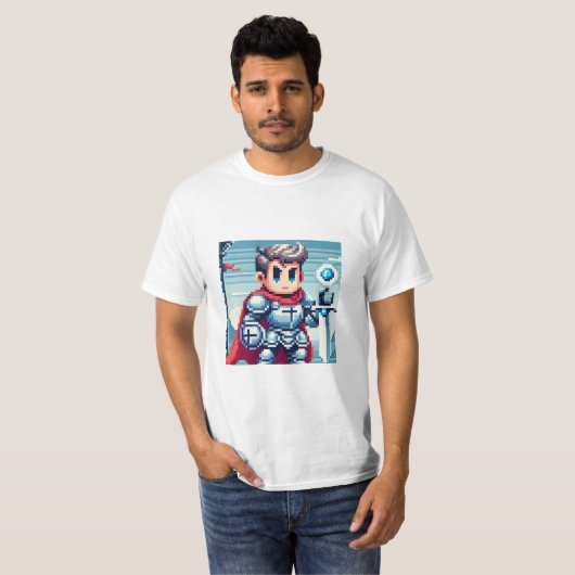 Pixel Knight T-Shirt (Vorne ganz)