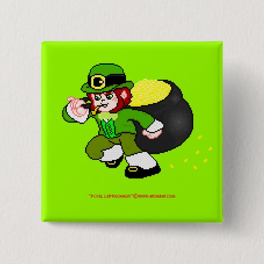 Pixel-Kobold-Knopf 2 Button (Vorderseite)