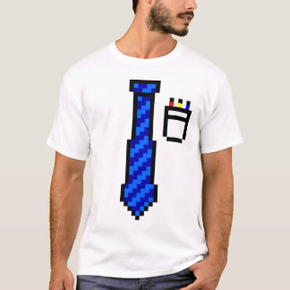 Pixel-Krawatte mit Pocket T-Shirt