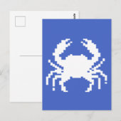 Pixel-Krebs-Design Postkarte (Vorne/Hinten)