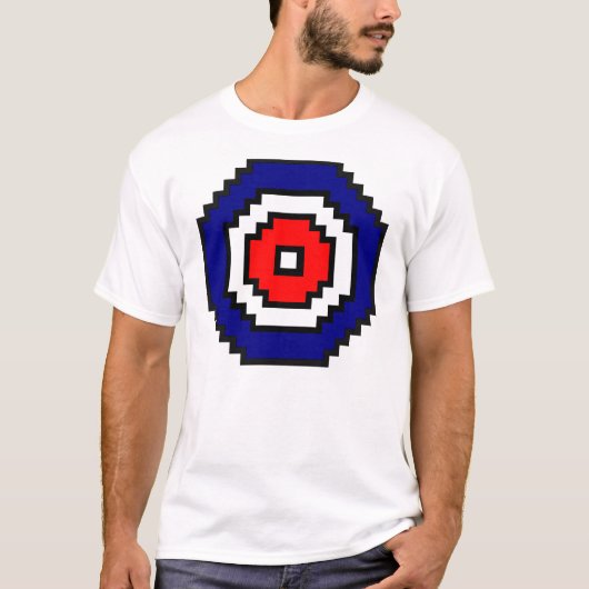 Pixel-Kunst-kräuselnziel T-Shirt (Vorderseite)