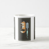Pixel-Kunst-Tasse Fox Jetpack Kaffeetasse (Mittel)