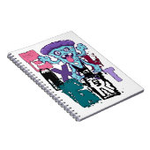 Pixel-Kunst und blaues Monster Notizblock (Rechte Seite)