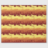 Pixel-Landschaftsmuster Geschenkpapier (Flach)
