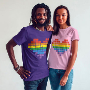 Pixel-Liebe: Stolz auf LGBTQIA+ T-Shirt