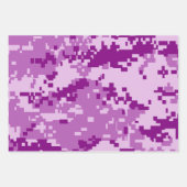 Pixel Lila Camouflage Geschenkpapier Set (Vorderseite 2)