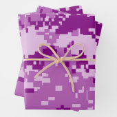 Pixel Lila Camouflage Geschenkpapier Set (Beispiel)