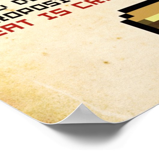 Pixel Lincoln Gettysburger Address Poster (Ecke)