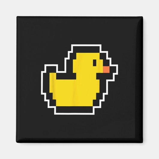 Pixel Little Duck 80er Videospiel Halloween-Kostüm Magnet (Vorne)