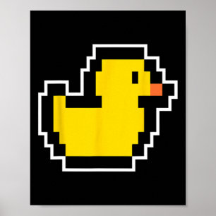 Pixel Little Duck 80er Videospiel Halloween Kostüm Poster