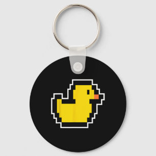 Pixel Little Duck 80er Videospiel Halloween Kostüm Schlüsselanhänger