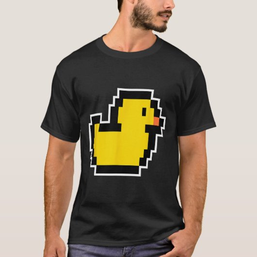 Pixel Little Duck 80er Videospiel Halloween-Kostüm T-Shirt (Vorderseite)