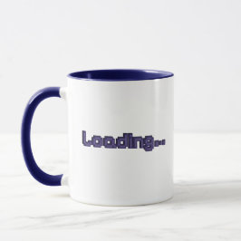 Pixel Loading Gamer Tasse - Marineblau & Lila