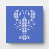 Pixel Lobster Emblem Mosaic Fotoplatte (Vorderseite)