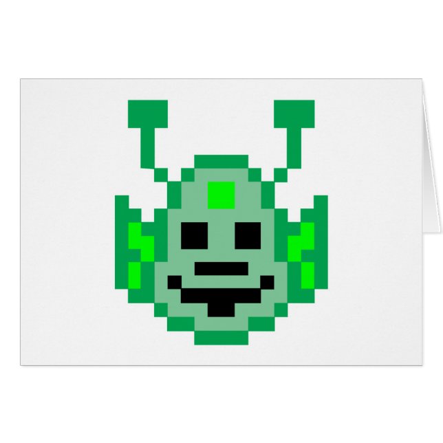 Pixel Martian Alien (Vorderseite (Horizontal))