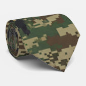 Pixel-Militär-Tarnmuster Krawatte (Gerollt)