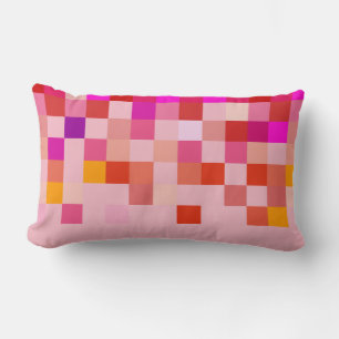 Pixel Moderne Rose Pink-Muster Kissen