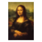 Pixel Mona Lisa 2 Fotodruck (Vorne)