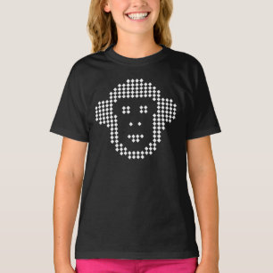 Pixel Monkey Diamant-Emblem T-Shirt