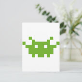 Pixel-Monster-Gaming Postkarte (Stehend Vorderseite)