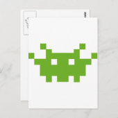 Pixel-Monster-Gaming Postkarte (Vorne/Hinten)