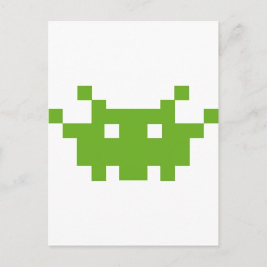 Pixel-Monster-Gaming Postkarte (Vorderseite)
